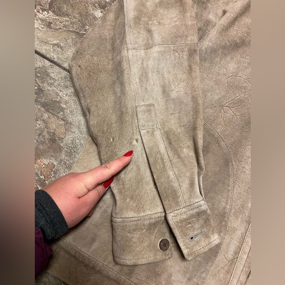 Tommy Bahamas Men’s 100% Leather Zip Up Field Coat Barn Jacket - Picture 8 of 15